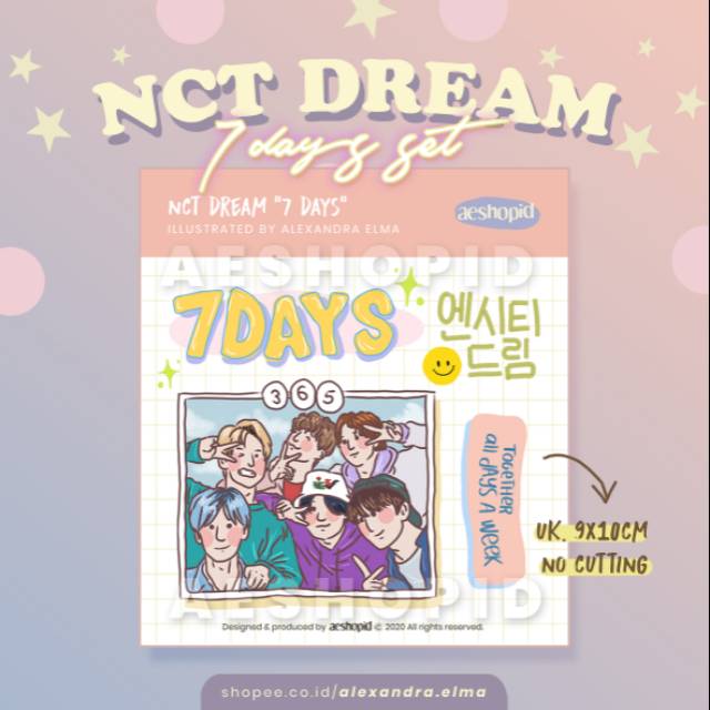 (NC-006) NCT DREAM Reload 7 Days Decorative Sticker Set ✨ 100% original fanmade goods by AESHOPID