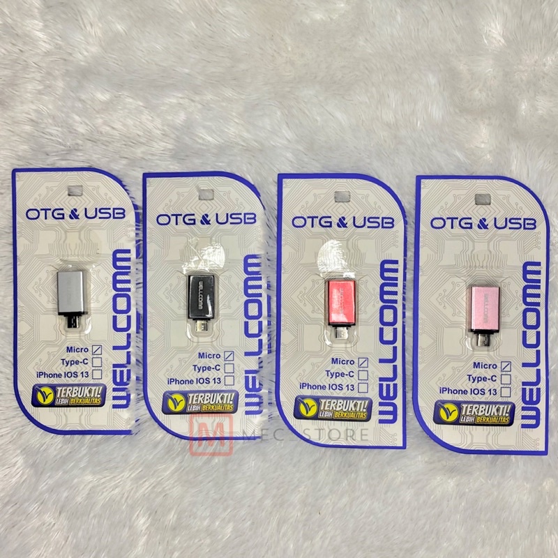 OTG USB MICRO WELLCOMM FOR SAMSUNG , OPPO , REALME , XIAOMI , REDMI , VIVO , INFINIX