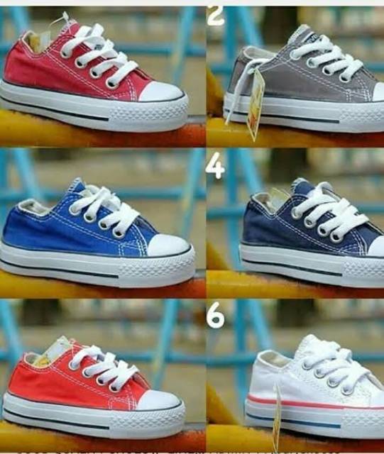 Converse Sepatu Anak Perempuan prewalker Laki-laki Unisex Balita CVP Size (18-22)