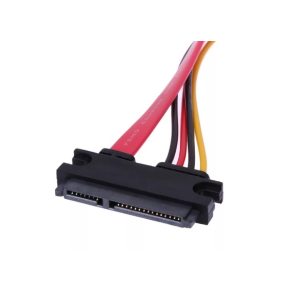 Cable sata extension 7 + 15 pin male to 22 pin female serial ATA 50cm NB power data for hdd harddisk ssd