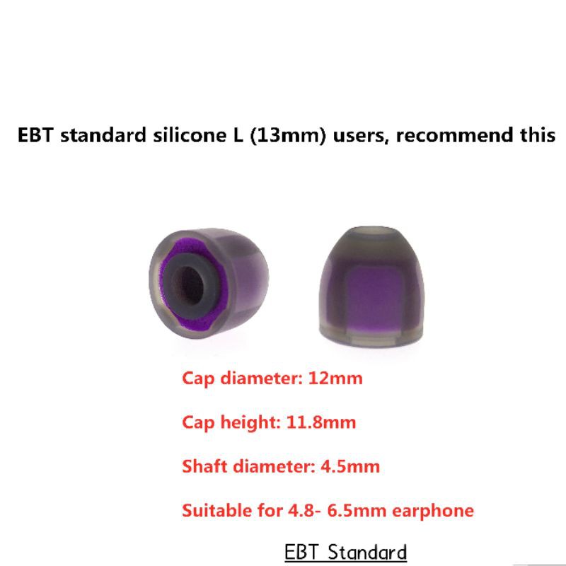 Earbond EBT Earplug Replaceable Memory Foam Silicone Sponge Eartips