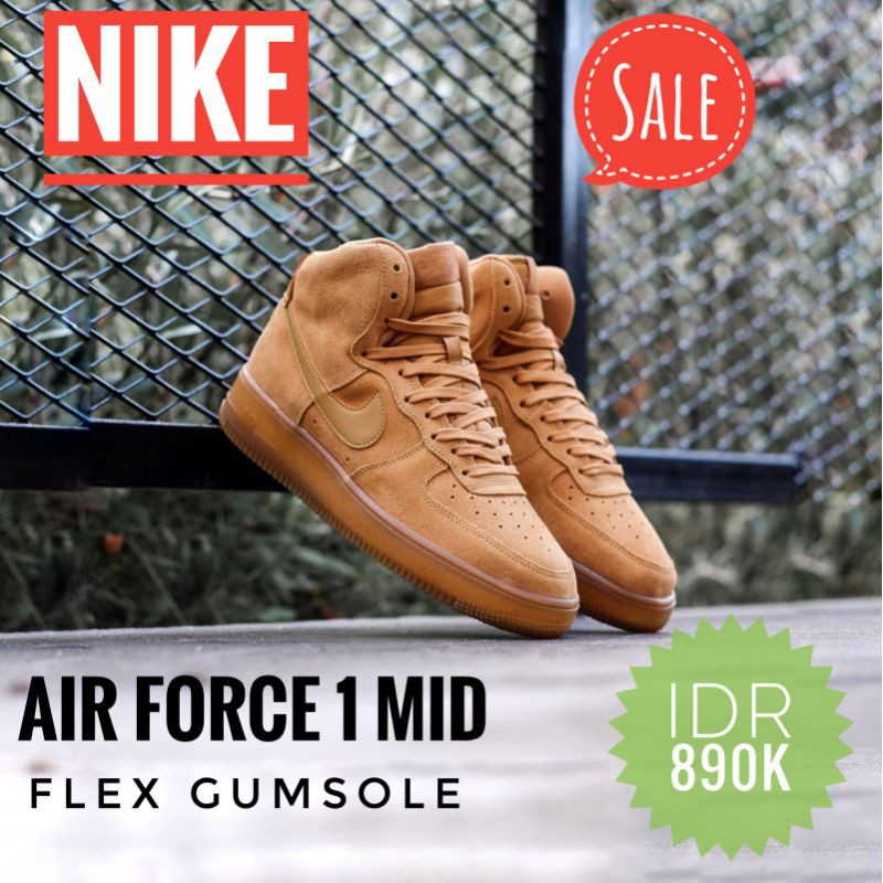 Nike Air Force 1, Mid Flex Gumsole