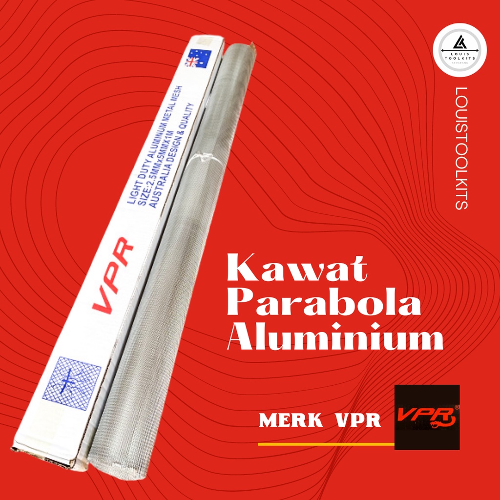 Kawat Nyamuk / Kawat Parabola Aluminium / Kawat Parabola VPR [ Per 1 Roll ]