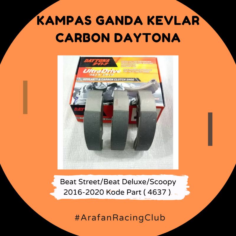Kampas Ganda Daytona Beat Street Beat Deluxe Scoopy Fi 2016-2020