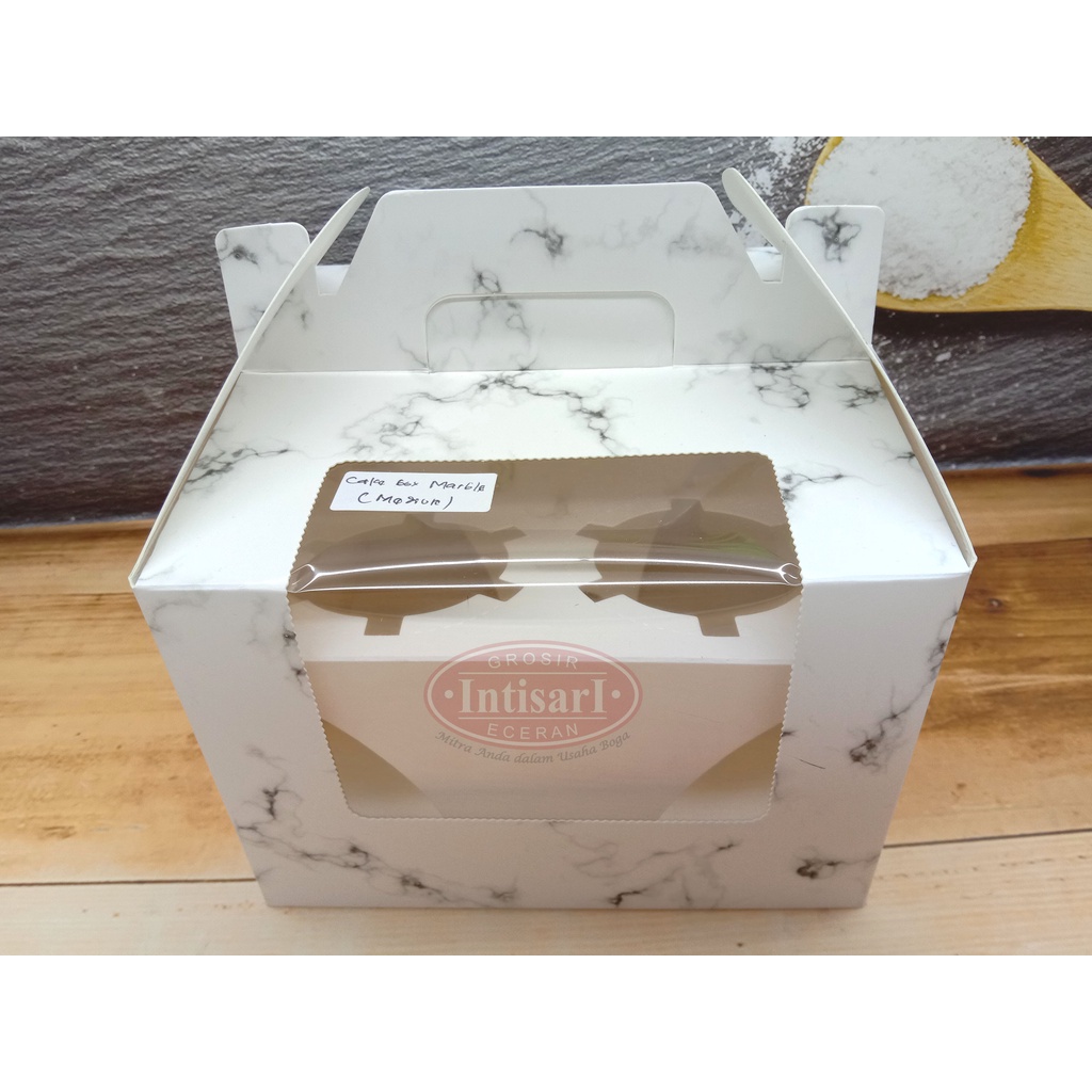 

Dus Cup Cake Marble Lubang 4 / Tempat Roti ./ Dus Marble Medium