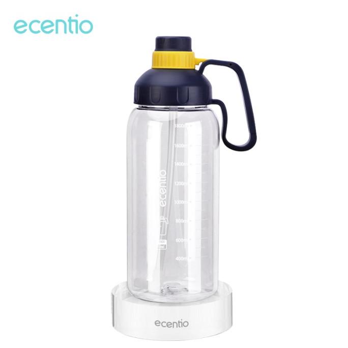 ecentio Botol Minum Botol Air Minum Motivasi 1.8 Liter