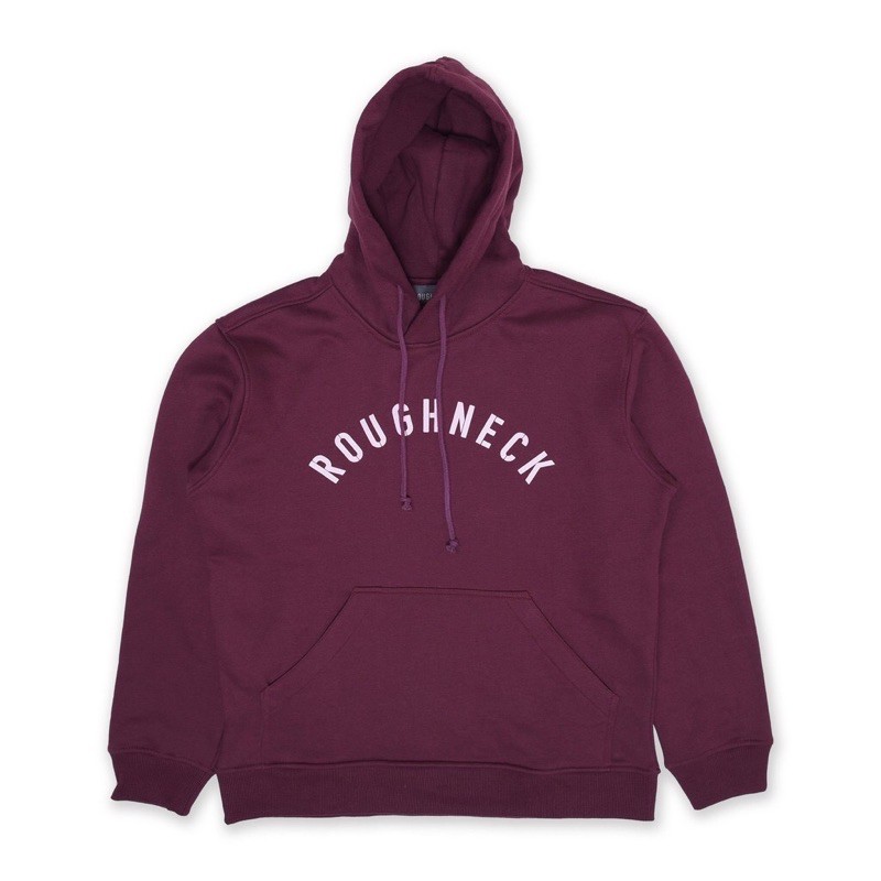 Roughneck H031 Maroon sig White Hoodie