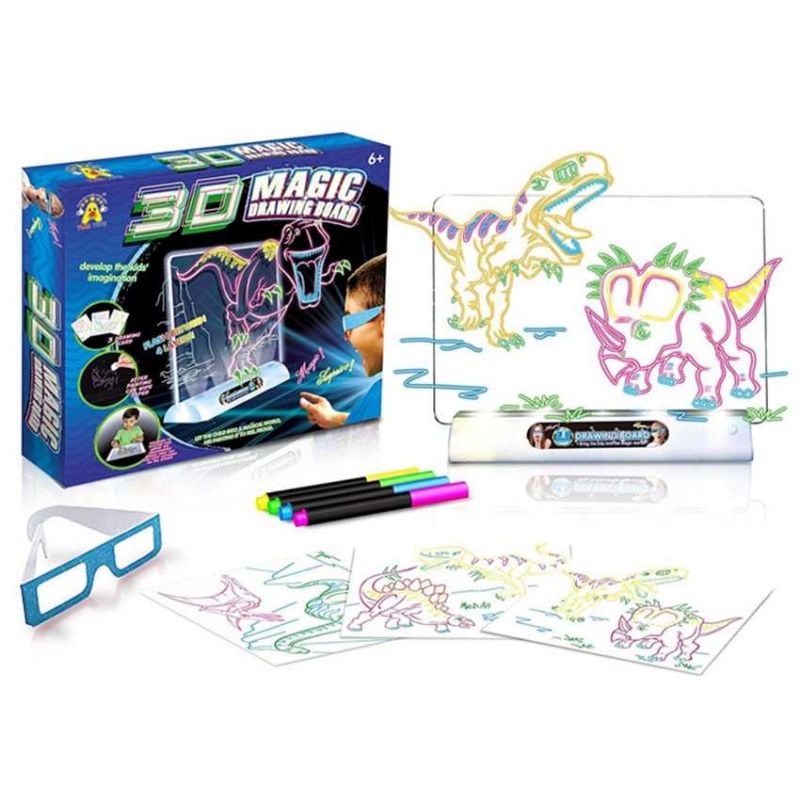 

Magic Drawing Board 3D - Papan Tulis Ajaib Lampu LED - Multi Warna