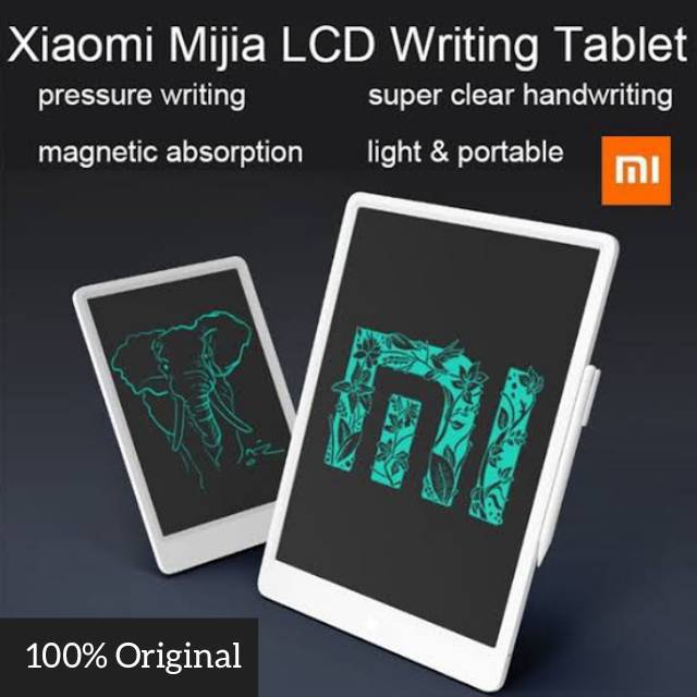 

Xiaomi Mijia PAPAN TULIS WRITING BOARD 13 INCH PAD TABLET LCD HAPUS GAMBAR DRAWING KUNCI LOCK