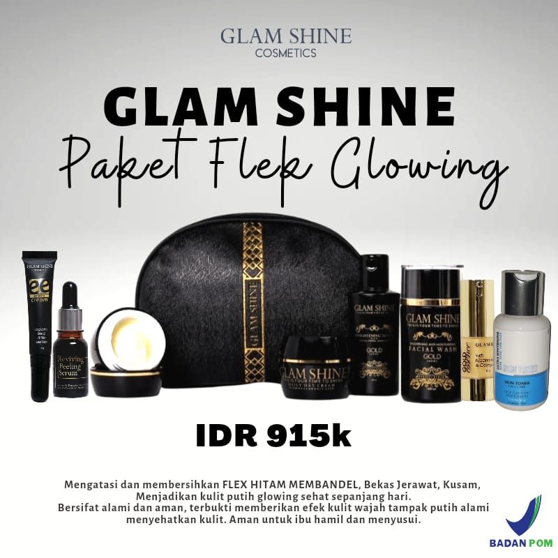 Glamshine|| paket flek glowing||skincarebpom || ORI