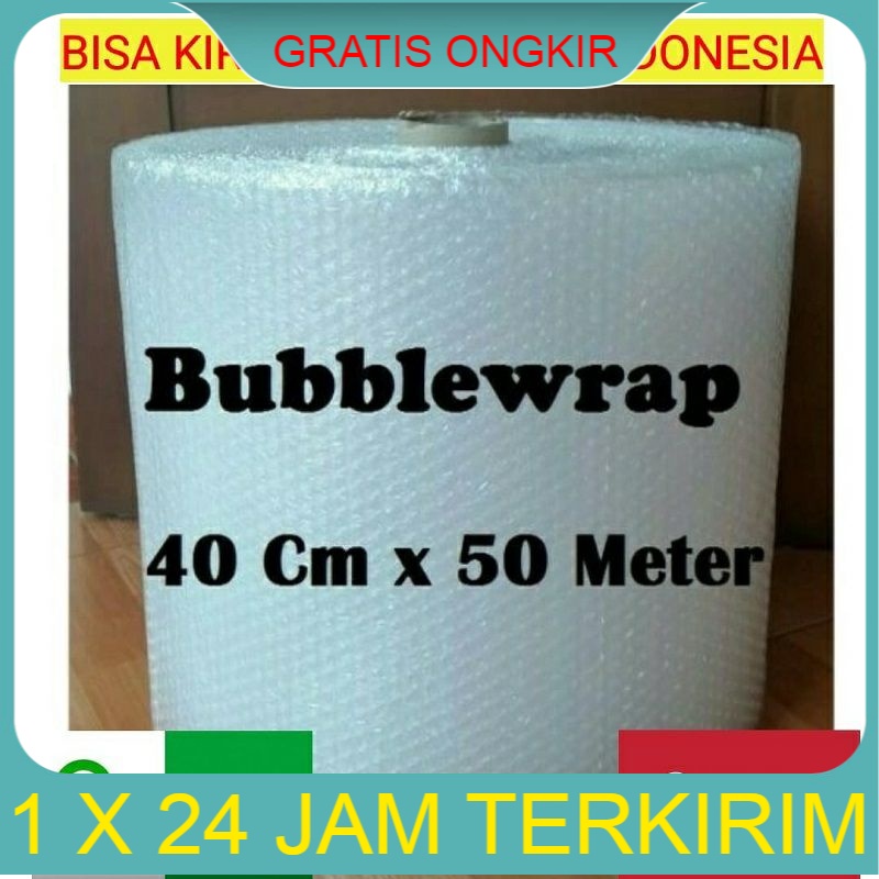 

Jakarta Timur Bubblewrap 40cm x 50m bening bubble wrap roll murah Gratis Ongkos Kirim Murah