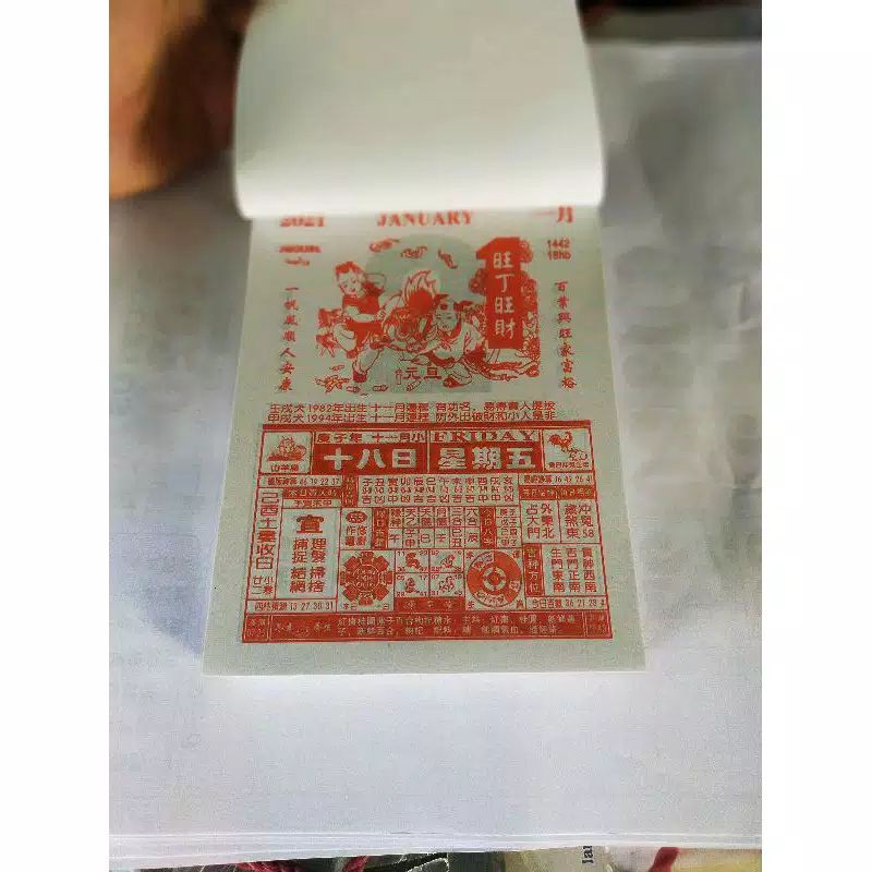 

kalender sobek 2021 motif mandarin