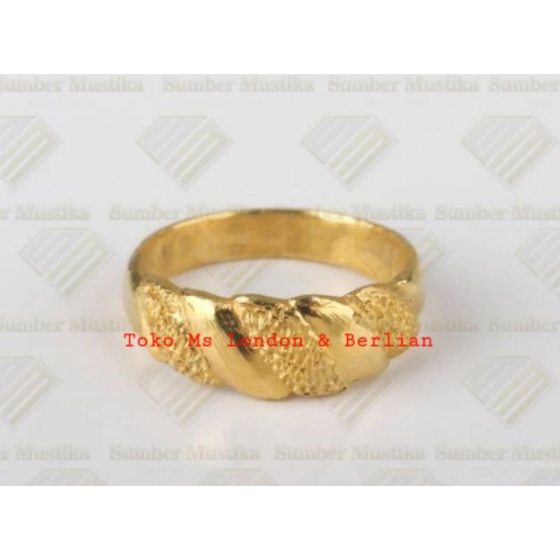 Cincin Modif Emas 99,99%. Kadar 24K.