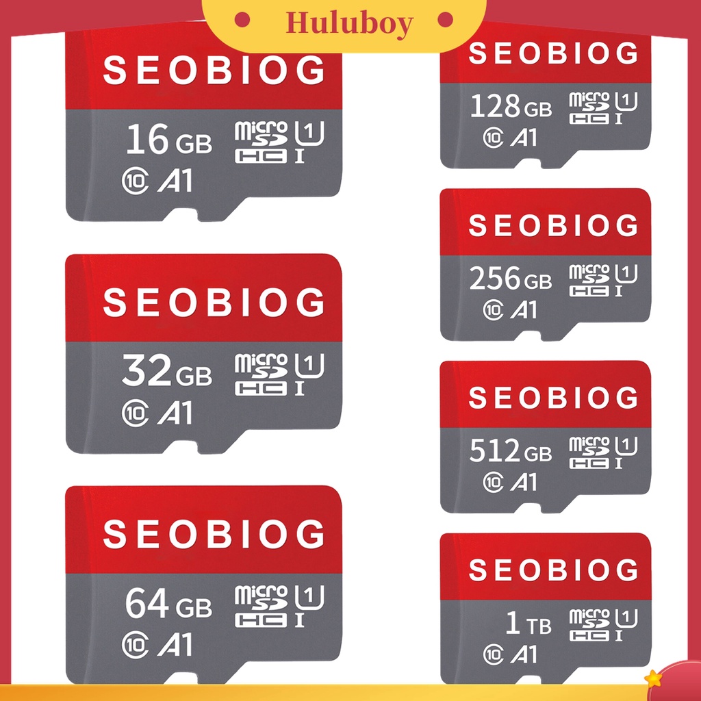 (Huluboy) Seobiog TF Card Kapasitas Besar C10 16G 32G 64G 128G 256G 512G 1T Untuk Komputer PC / Mobil