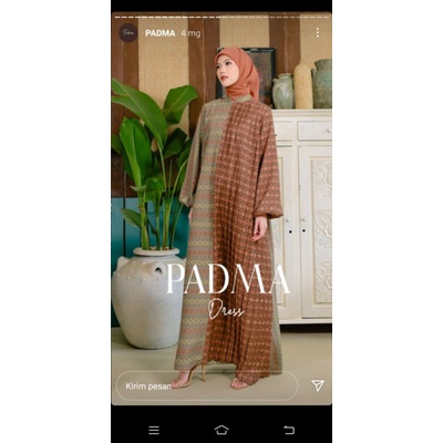 size S Edisi raya dress dari muda official gamis wanita terbaru 2022 padma series muda official