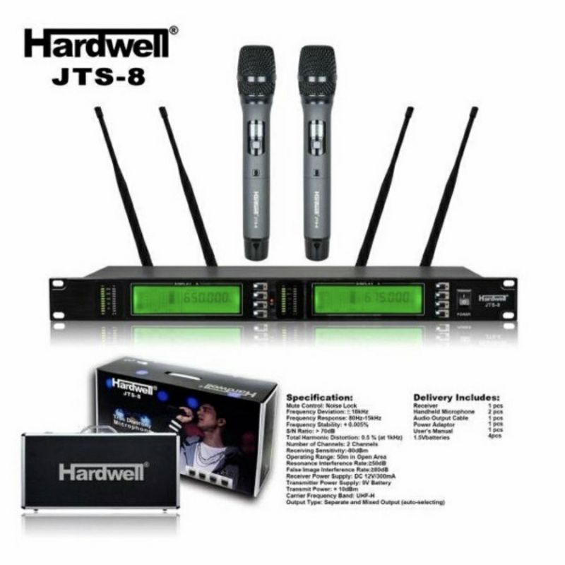 Jual Microphone Wireless Jts 8 Hardwell Jts 8 New Original Hardwell