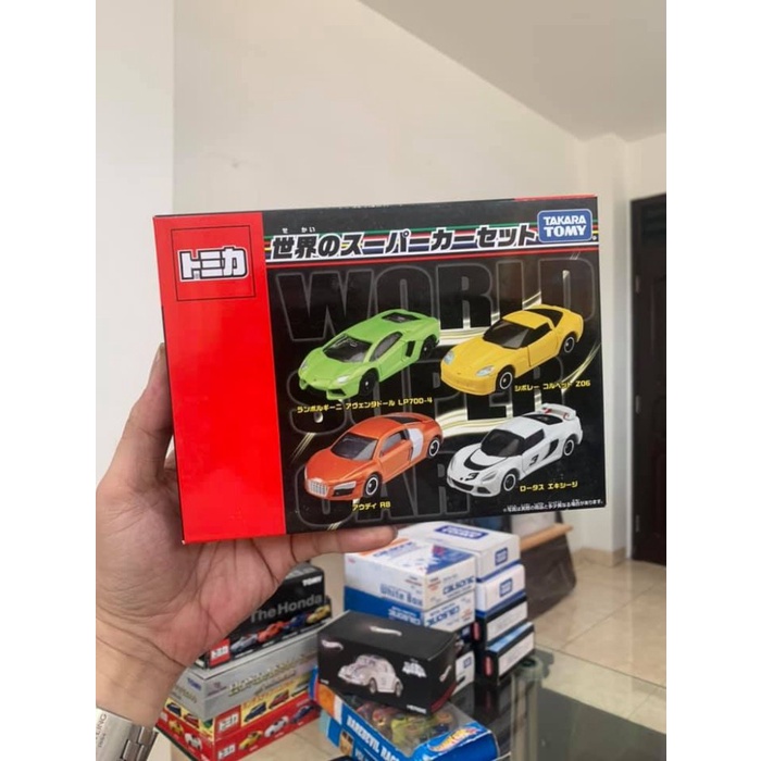 Tomica World Super Car Set - Isi 4 Pcs Diecast