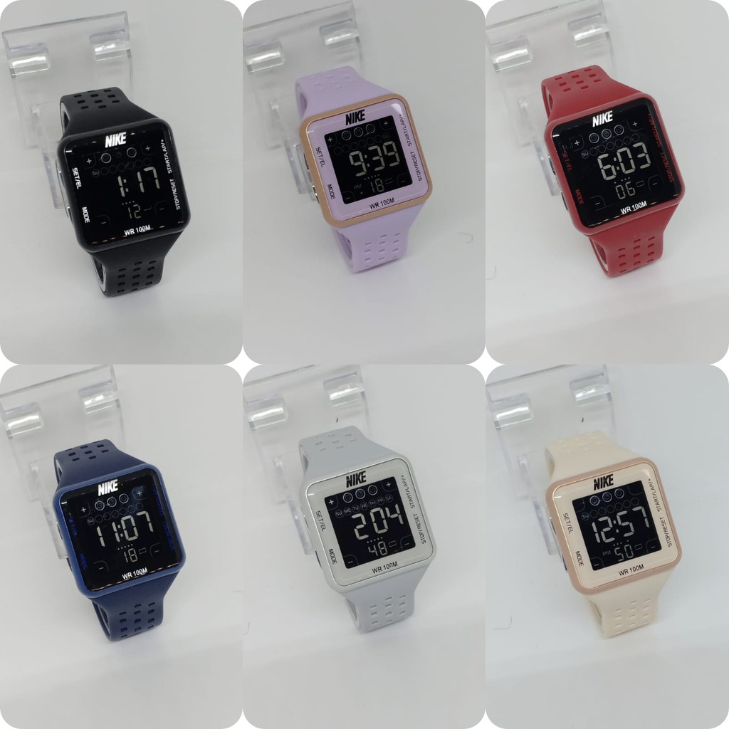 ( BISA COD ) JAM TANGAN WANITA/CEWEK NIKE NK-61664QL KOTAK DIGITAL BEST SELLEERR..!!!