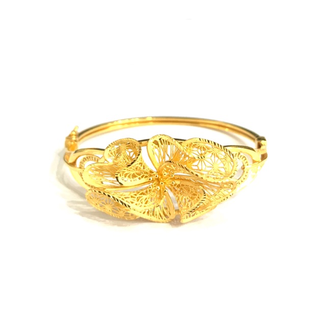 Gelang Model Kembang Kendari (Emas Asli Kadar 875)