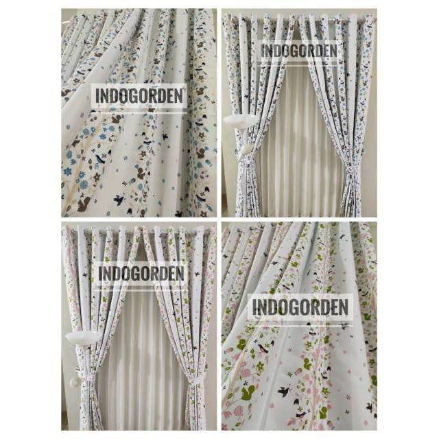 Gorden Blackout Gorden Jendela Minimalis Hordeng Jendela Gorden Gorden Murah Motif Burung