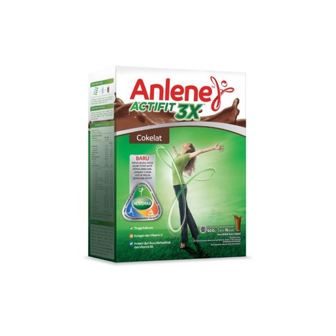 

Anlene susu actifit 3X HI-Calcium varian vanila dan coklat 580g