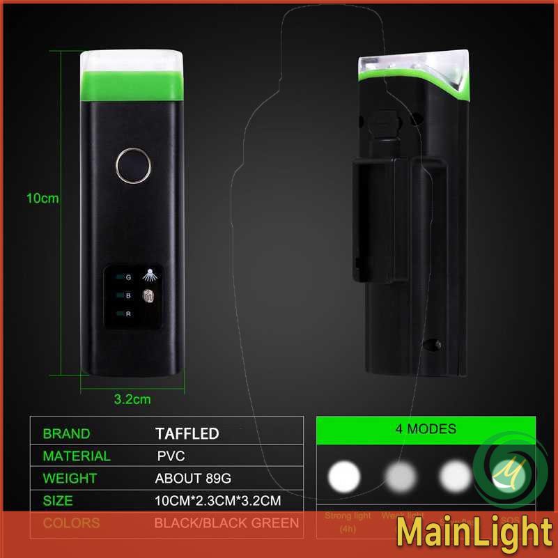 Lampu Sepeda LED USB TaffLED Rechargeable XPG 350 Lumens - HJ-047