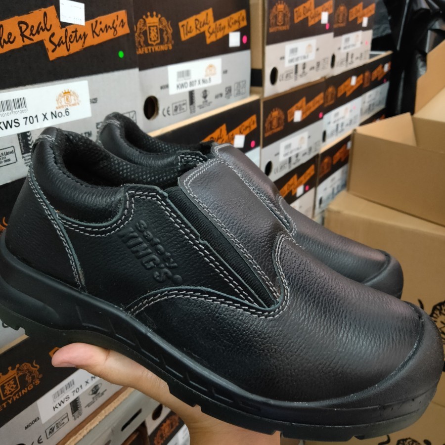 SEPATU SAFETY KINGS KWD 807 X 100% ORIGINAL SEPATU SAFETY SLIPON PRIA WANITA SEPATU KERJA SLIP ON