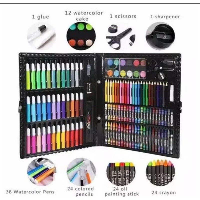 

Crayon Set Pensil Warna 150 pcs. set alat gambar alat lukis anak
