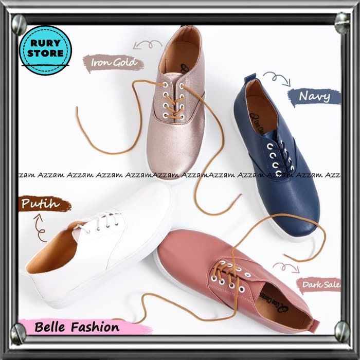 Sepatu Tali Wanita Sneakers Wanita Belle Fashion Trendy