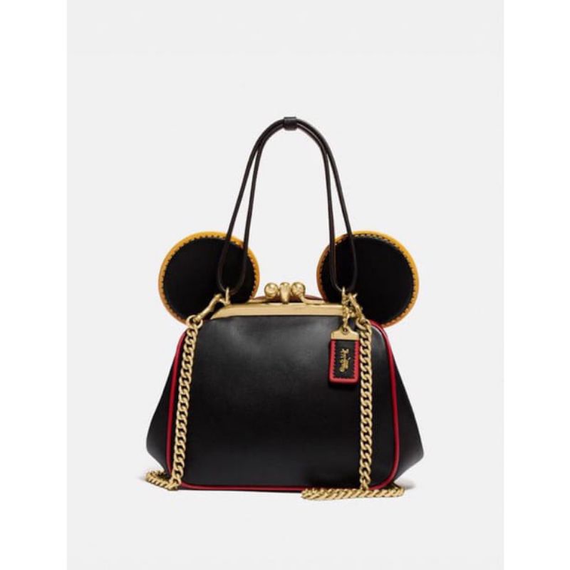 COACH Disney Mickey Mouse X Keith Haring Kisslock Bag