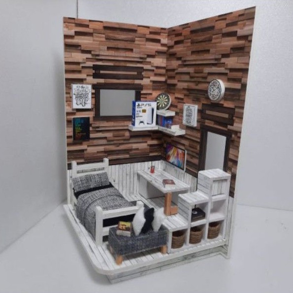 Aquarium ikan cupang unik keren model kamar kost kekinian cewek cowok