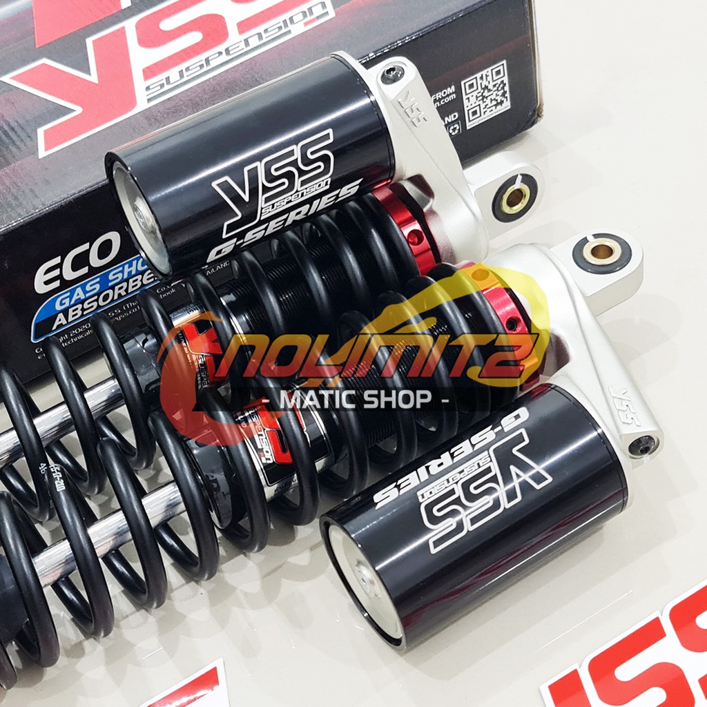 Shock YSS G Series Smooth Black Edition Shockbreaker New Aerox 155 NMAX 2020 Connected