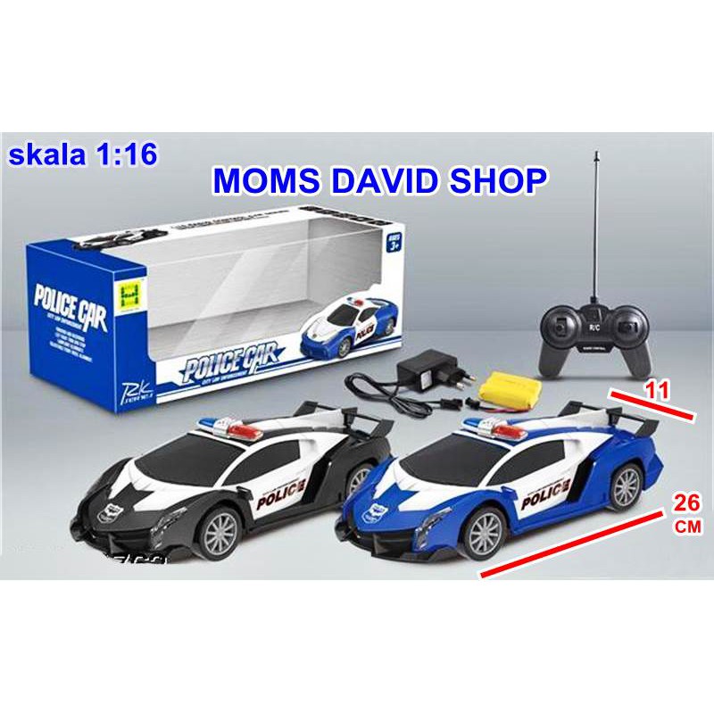 Mainan Mobil RC Lamborghini Veneno Police Car Skala 1 16 Baterai Charge Remote Control Mobil Police