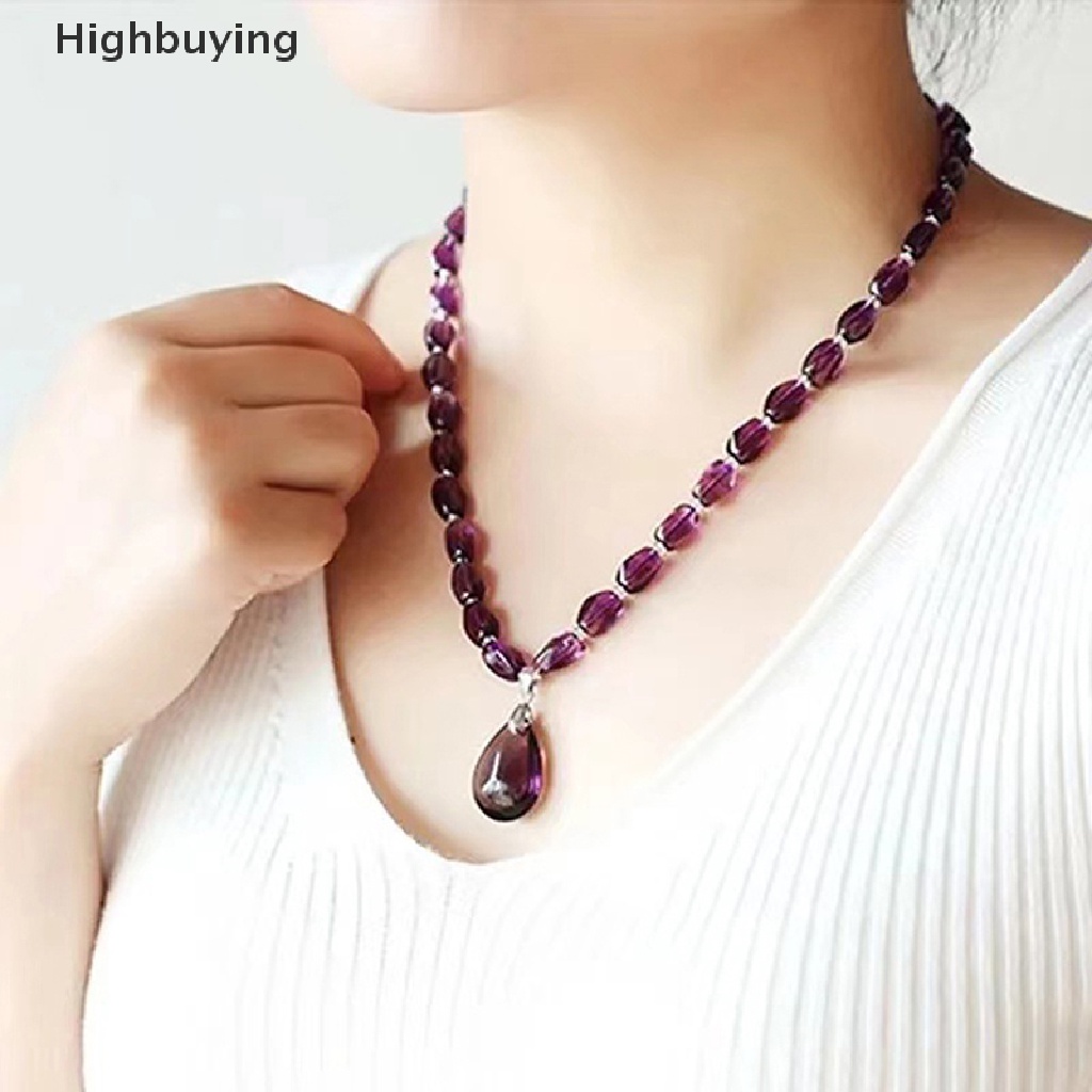 Hbid Batu Kristal Amethyst Untuk Dekorasi Kalung / Gelang