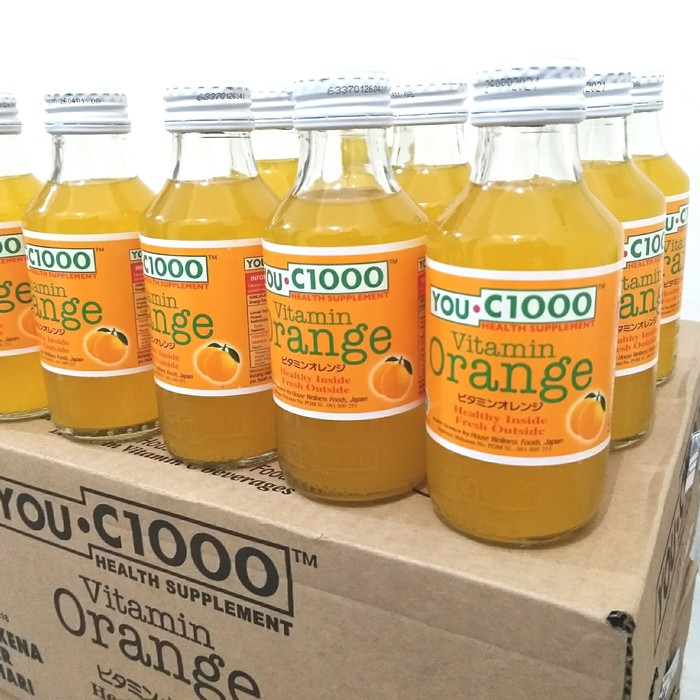 You C 1000 Vitamin C Orange Lemon 140ml Botol Kaca Shopee Indonesia