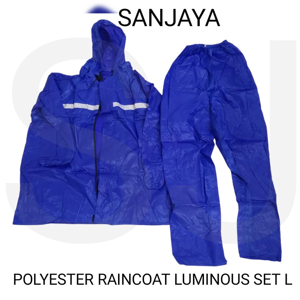 JAS HUJAN / JAS HUJAN SETELAN / MANTOL / JAS HUJAN DEWASA / RAINCOAT / POLYESTER RAINCOAT LUMINOUS SET