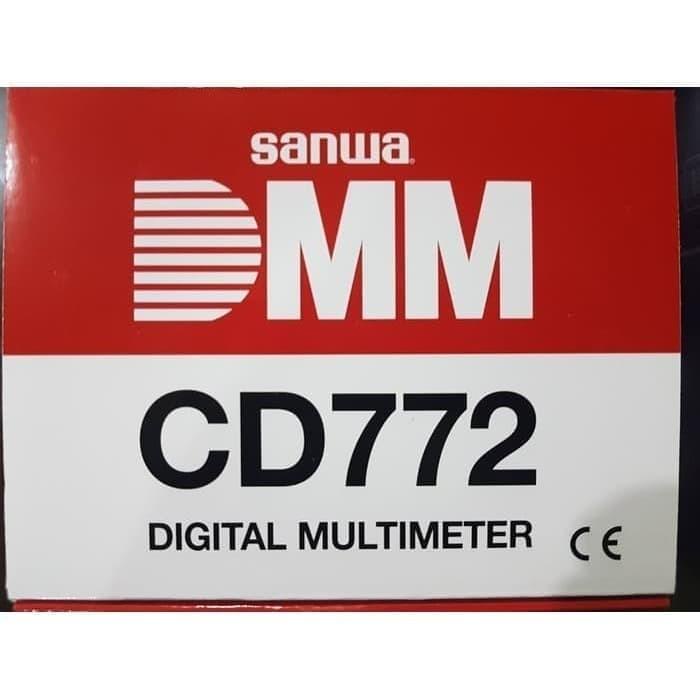 Current Meter Sanwa Digital Avometer Cd772 / Multimeter Digital Sanwa Cd772 Original