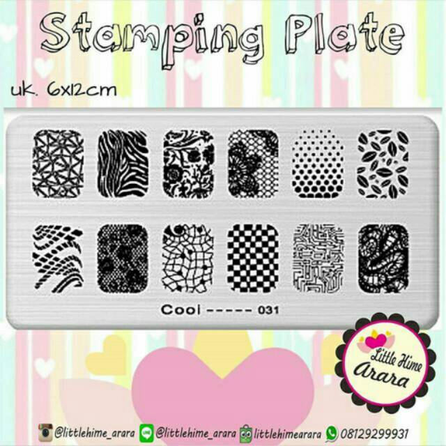 

STAMPING PLATE COOI 031