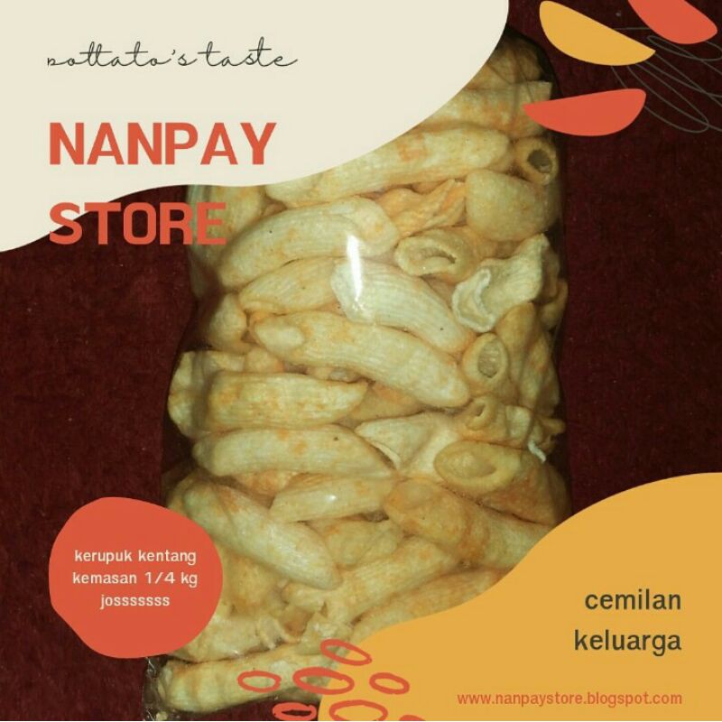 

Kerupuk kentang 1/4 kg