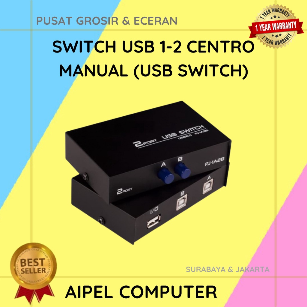 SU2 | SWITCH USB 1-2 CENTRO MANUAL (USB SWITCH)