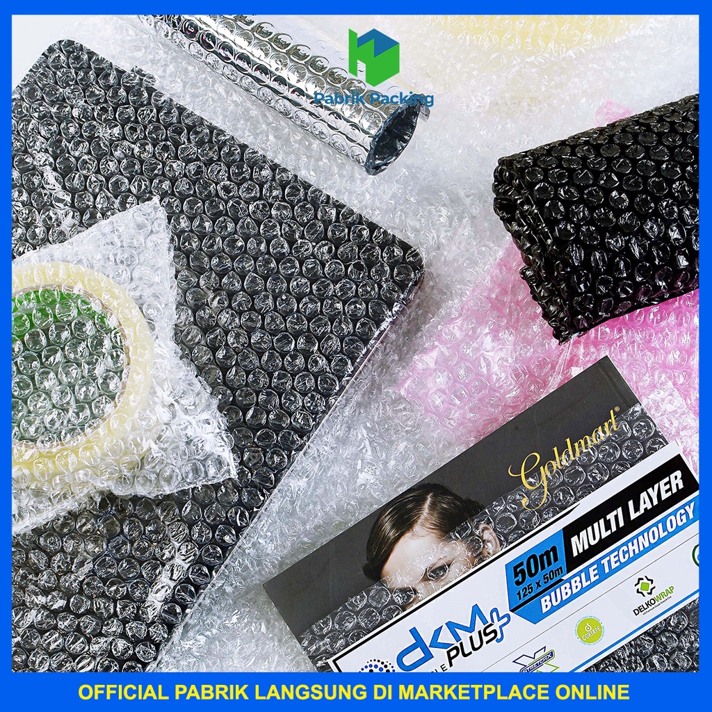 

HJK PLASTIK BUBBLE WRAP 60 CM x 50 M PREMIUM DELKOMAS TERMURAH /ROLL