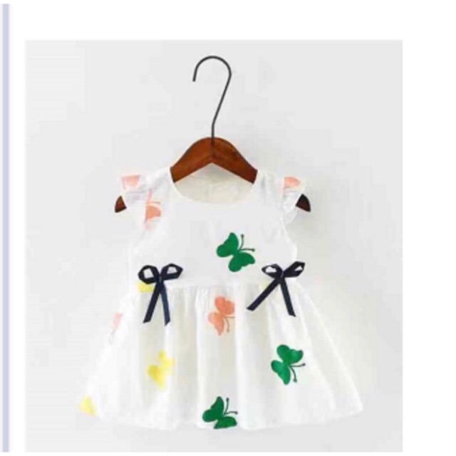 Baju dress anak perempuan motif kembang