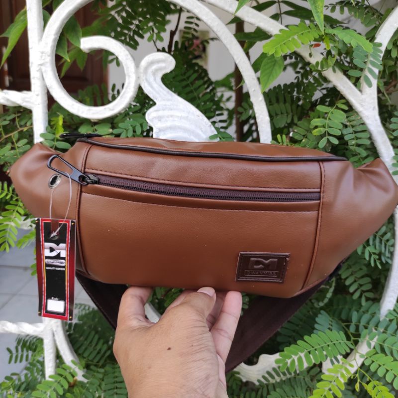 Tas Original DM3 Spesial TAN Tas Selempang Pria Waist Bag Pria Konveksi Grosir