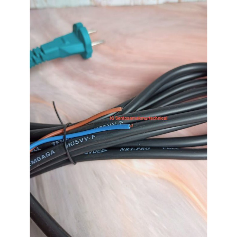 NRT PRO 2 X 3 M Kabel Cable Power Tools Listrik Mesin Full Tembaga 3M