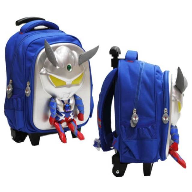 TAS TROLLEY ANAK TK ULTRAMAN KAKI TIMBUL IMPORT