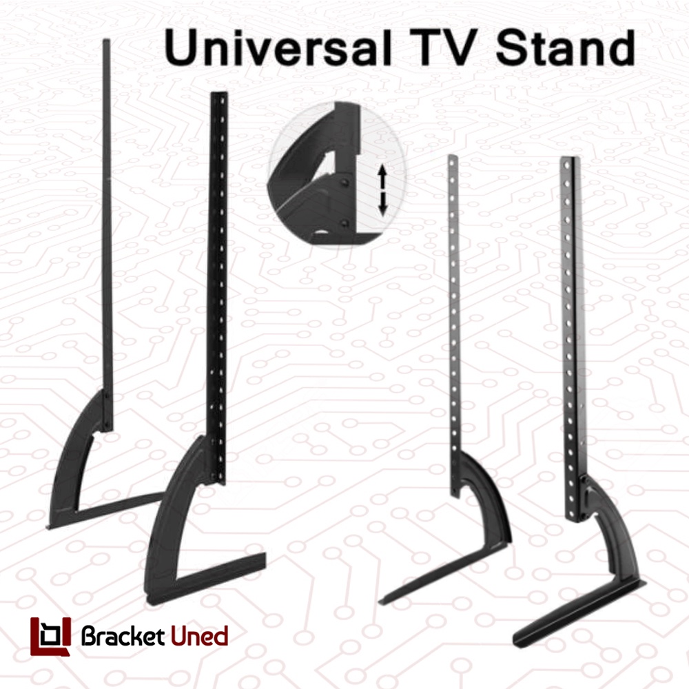 Bracket TV LED LCD 32 55 43 50 40 42 49 24 21 29 17 14 Inch Dijamin Cocok 14 - 55 In Stand Kaki TV Universal Breket TV Briket TV Braket TV Standing TV BU1 Stand Kaki