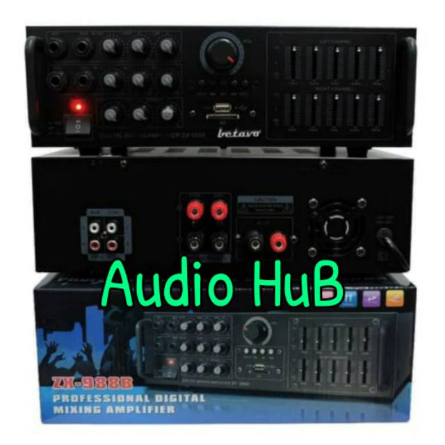 AMPLI BETAVO ZX 988B AMPLIFIER BETAVO ZX988B ZX 988  B BLUETOOTH