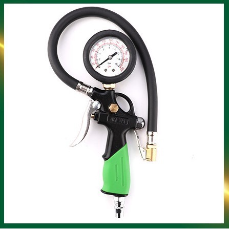 ALAT UKUR ISI ANGIN TIRE PRESSURE GAUGE INFLATOR 3 IN 1 MEKANIS BAN SELANG FLEKSIBEL