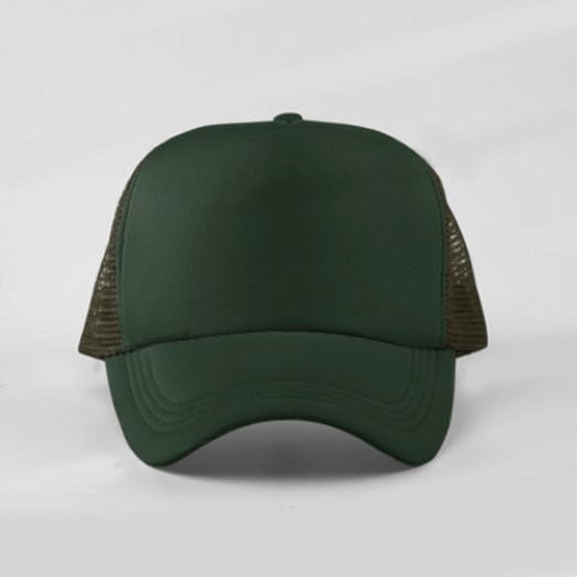 Topi Trucker Jaring Polos Baseball Army By Truckerku