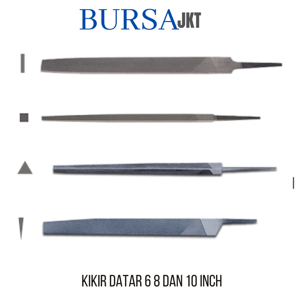 KIKIR GERGAJI KIKIR SLIM FILES MODEL datar BULAT SEGITIGA 6 8 10 INCH